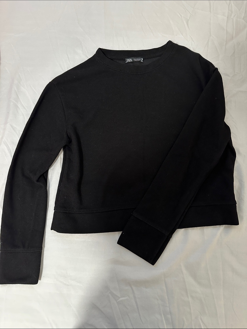 Zara Black Crewneck Sweatshirt